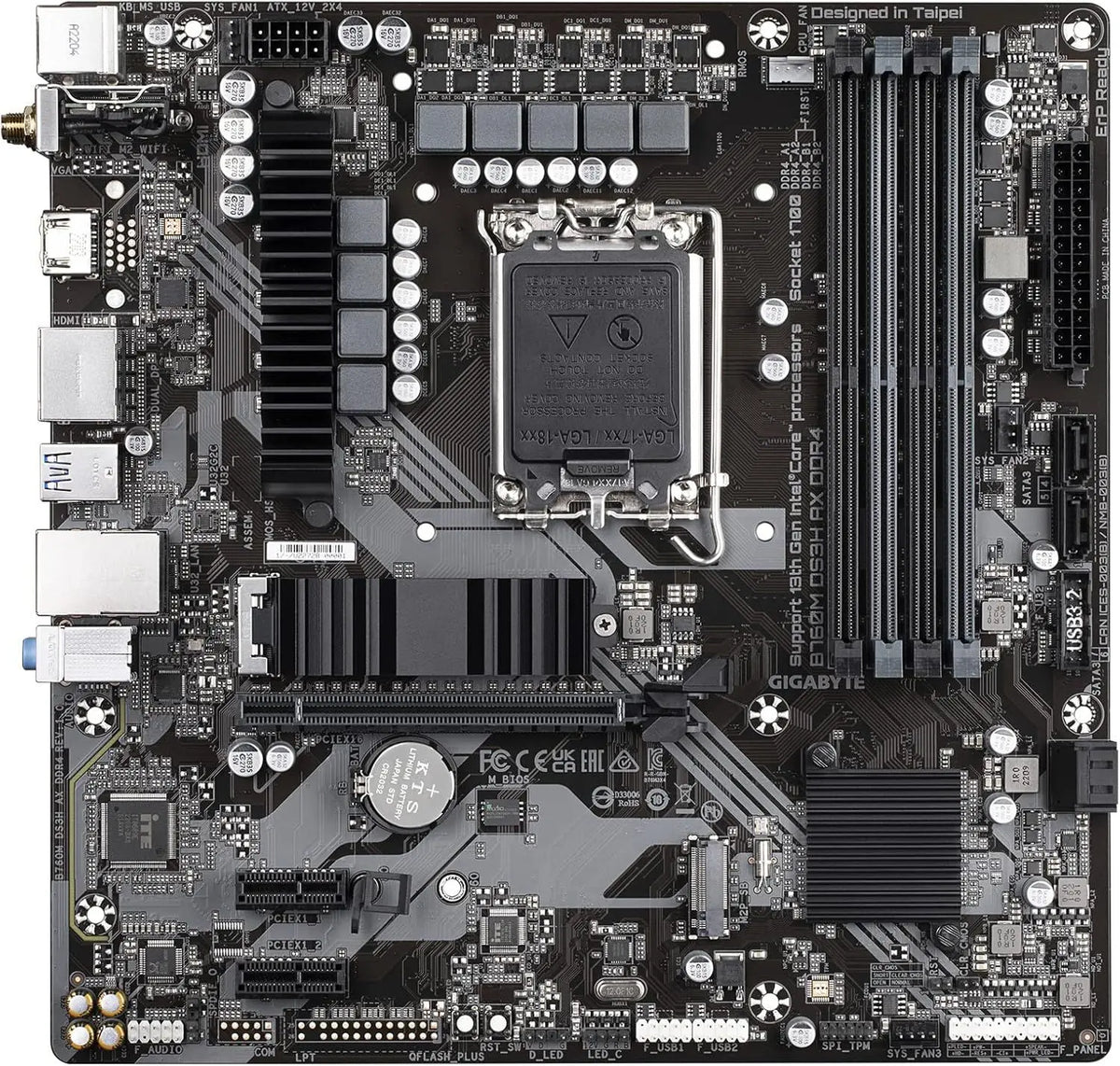 GIGABYTE B760M DS3H AX DDR4 1.2