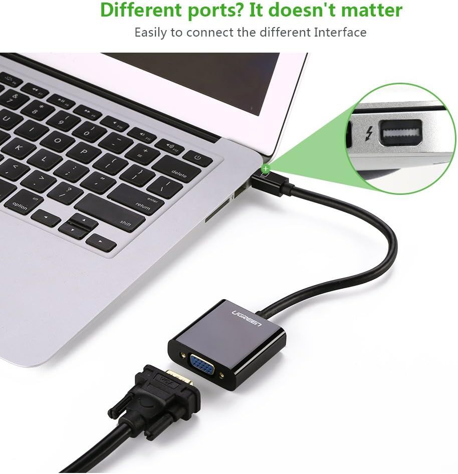 UGREEN MD 113 Mini DP To VGA Female Converter without audio (10459)