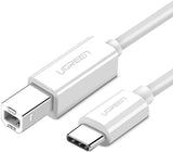 UGREEN USB-C to USB 2.0 Print Cable 1.5m (White) (40417)