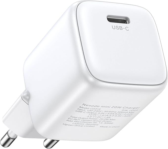 UGREEN 15326 CD319 Nexode 30W USB-C PD GaN Fast Charger -White