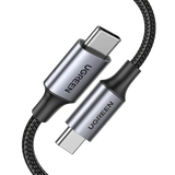 UGREEN 70427 USB-C to USB-C 100W 480Mbps PD Fast Charging Aluminum Case with Braided Cable 1m
