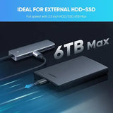 UGREEN 4Ports USB3.0 HUB with USB-C Power Supply Space Grey CM219 (70336)