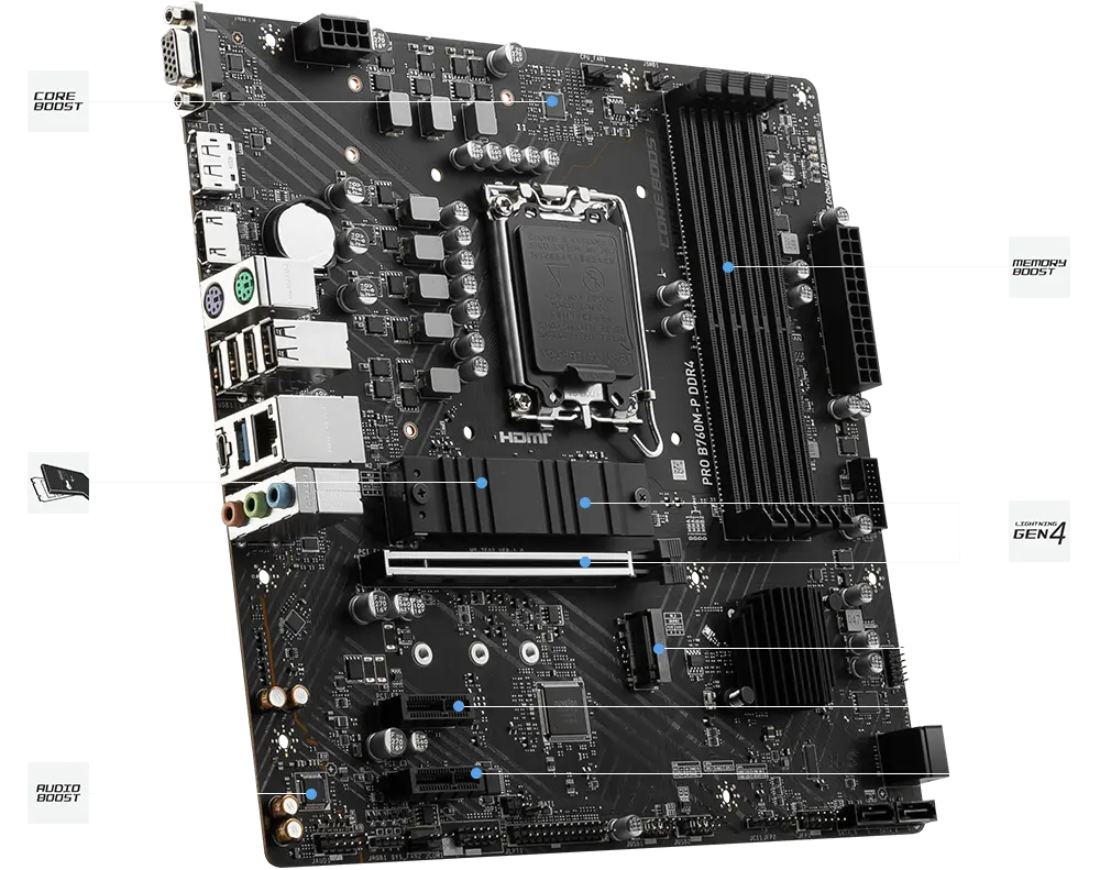 MB MSI PRO B760M-P DDR4
