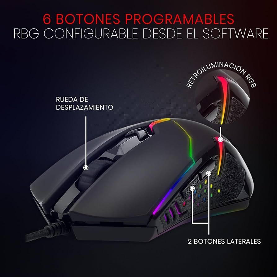Redragon M601-RGB Gaming Mouse