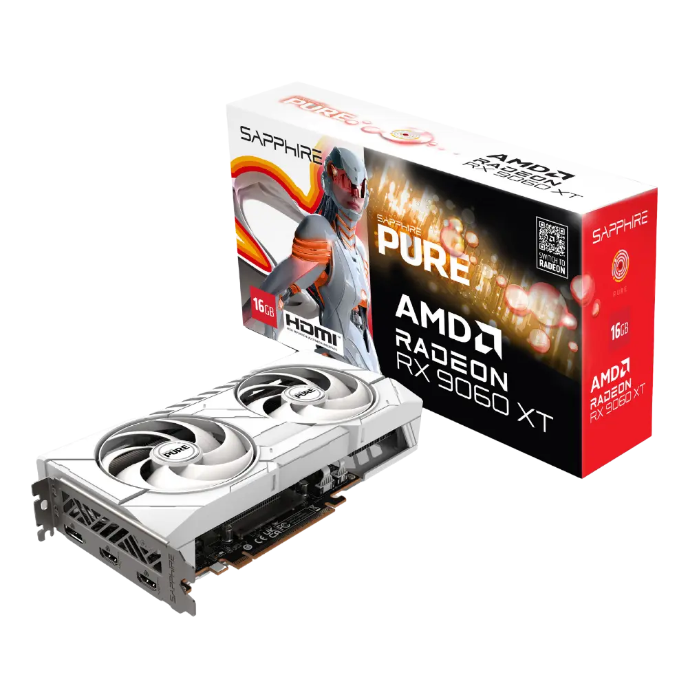 SAPPHIRE PULSE RADEON RX9060 XT GAMING OC DUAL 16GB