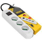 Power Strip-iLock-3 Outlet Schuko 1.5m - 5074