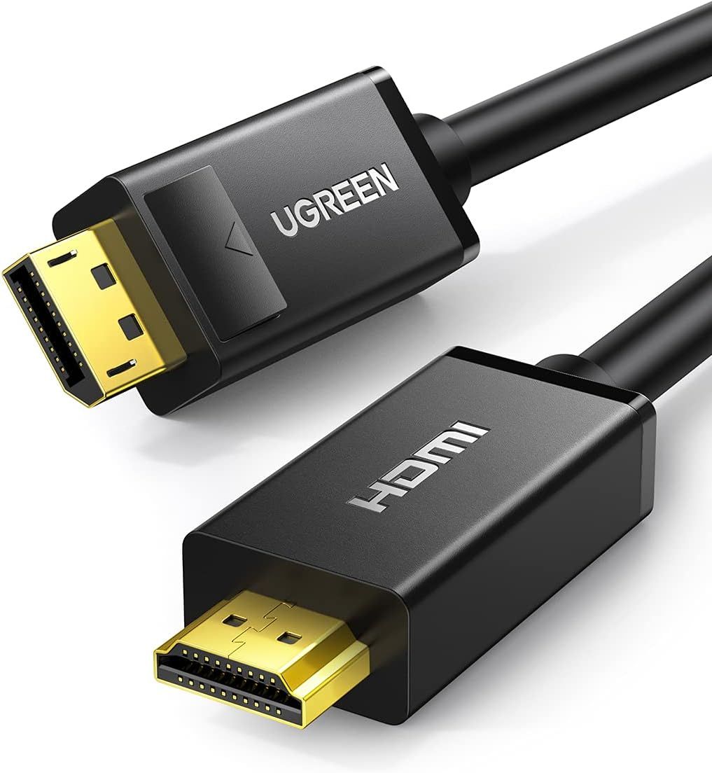 Ugreen-DP Male to HDMI Male-4K@30Hz 1m  (Black)10238