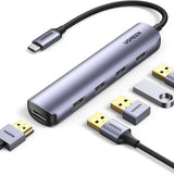 Hub Ugreen 5 in 1-USB C 4K 30Hz Gray  CM478-15495