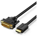 Ugreen HDMI to DVI 2K Cable Male to Male Black 1m-30116