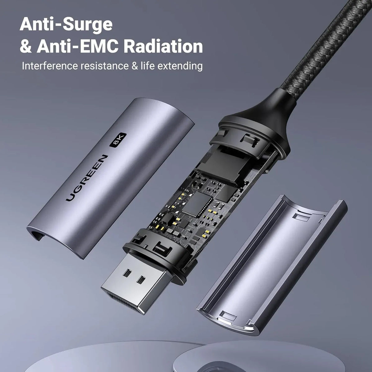 Ugreen USB C to DisplayPort 1.4 8K-3m - 25839