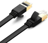 UGREEN Cat 7 U/FTP Lan Cable Flat Design 0.5m (Black) - 30738