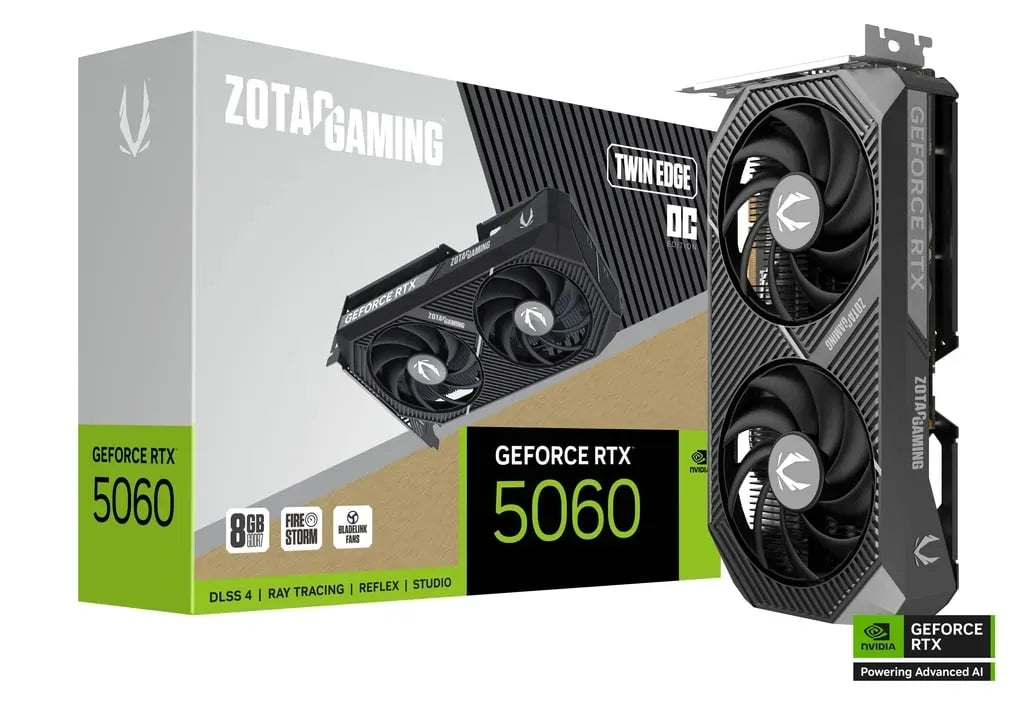 ZOTAC RTX 5060 TWIN EDGE OC 8G GDDR7