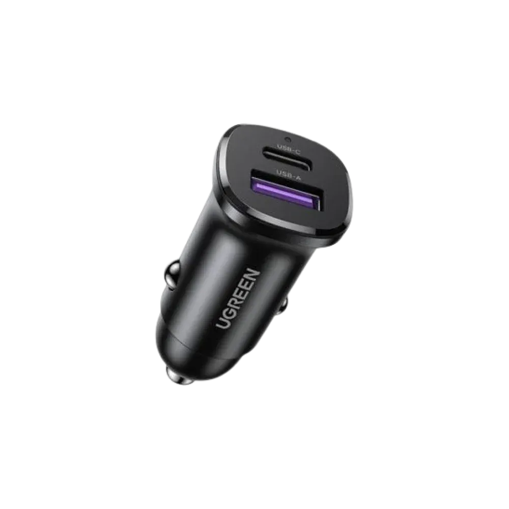 UGREEN 30W 2-Port Fast Car Charger (40858)