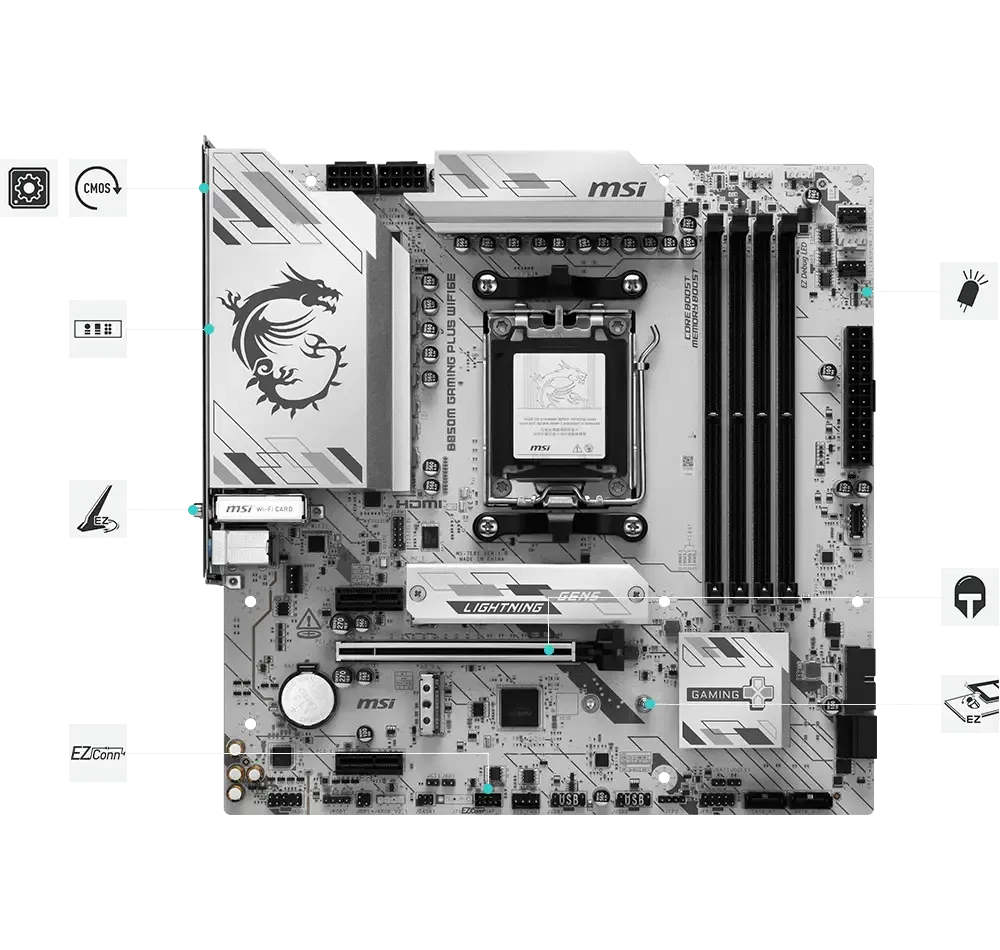 MSI B850M GAMING PLUS WI-FI6