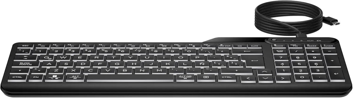 HP 400 Backlit Wired Keyboard-7N7C0AA#ABV