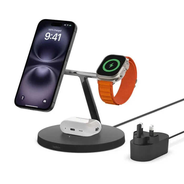 Belkin BoostCharge Pro 3-in-1 Magnetic Stand Qi2 15W